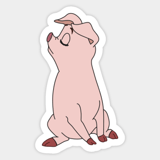 Hen Wen, Psychic Pig from the Black Cauldron, Sassy Sticker